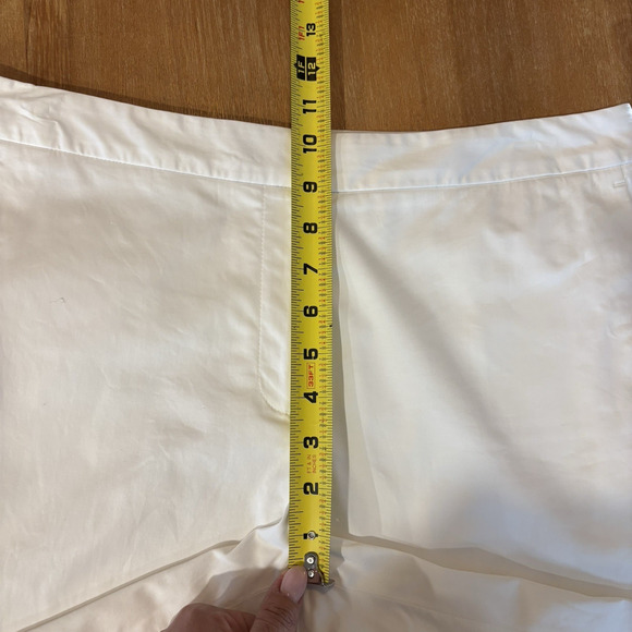Brooks Brothers Bermuda Shorts Women 10 Country Club White Tennis Prep Lined 9in - Picture 10 of 16